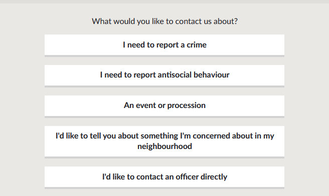 Contact our neighbourhood Policing Team