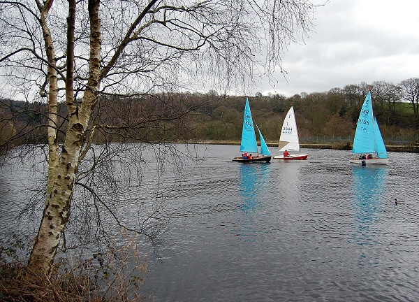 Boarting on Etherow Lake - S Roberts