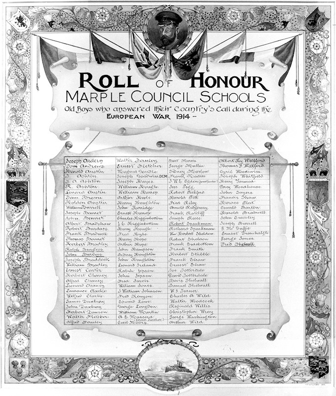 Roll of Honor Marple Council Schools