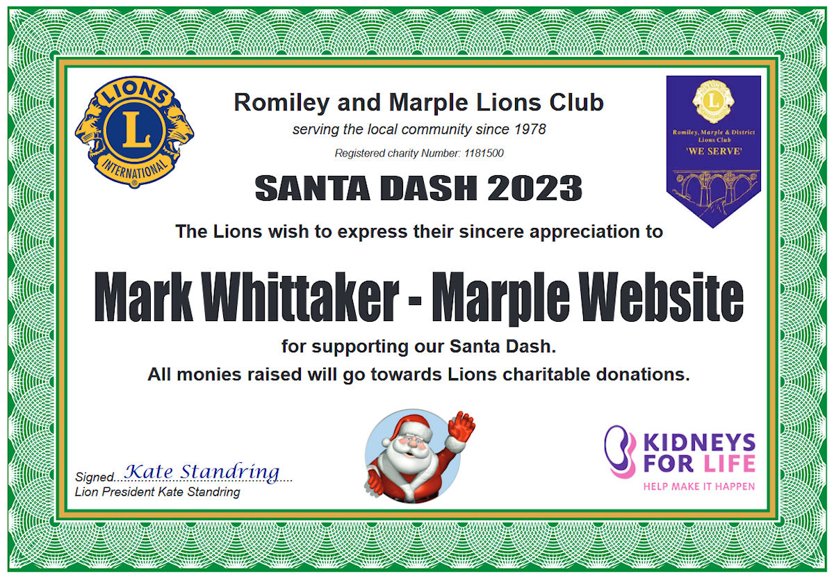 Marple Santa Dash