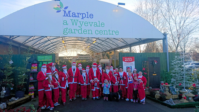 Santa Dashers at Marple Wyvale Garden Centre