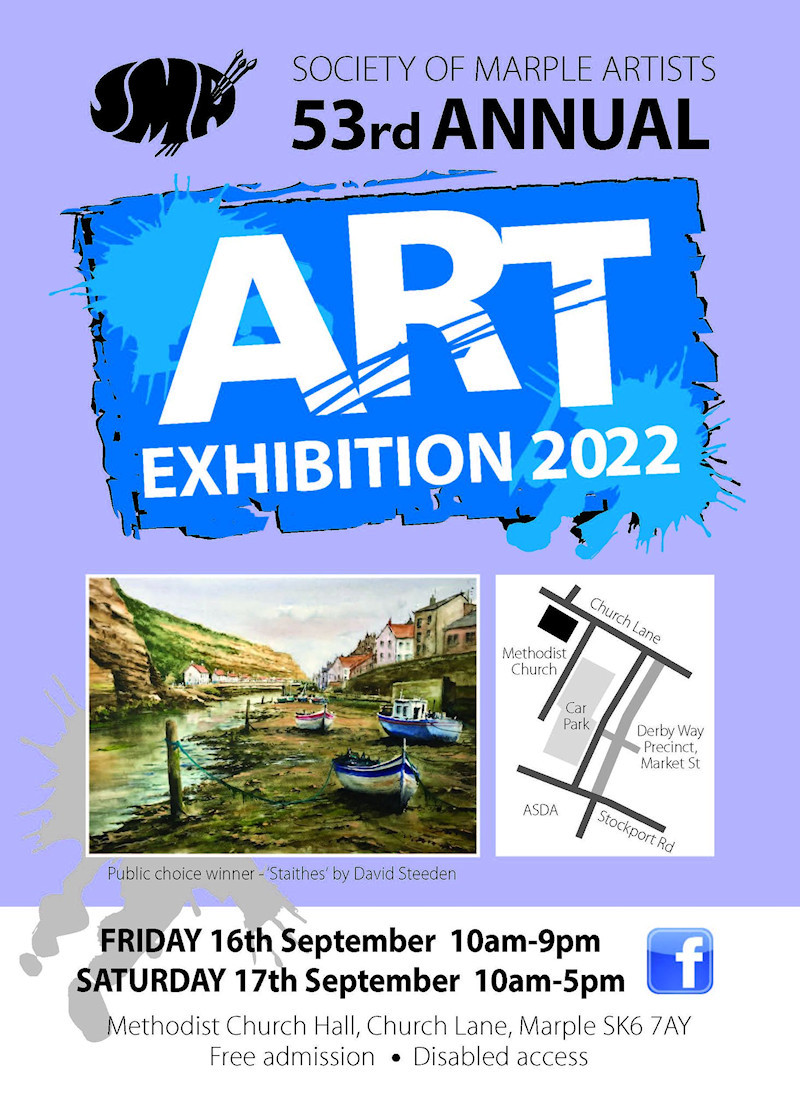 The Society of Marple Artists 53rd Annual Exhibition: 16th - 17th September 2022