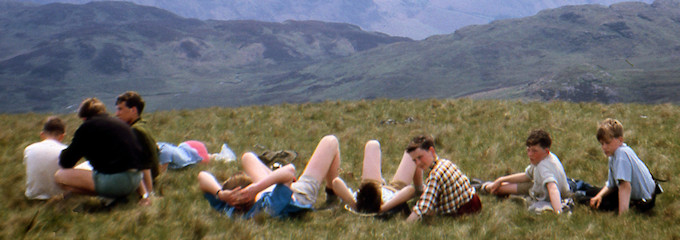 Relaxing on YHA Holiday in 1963